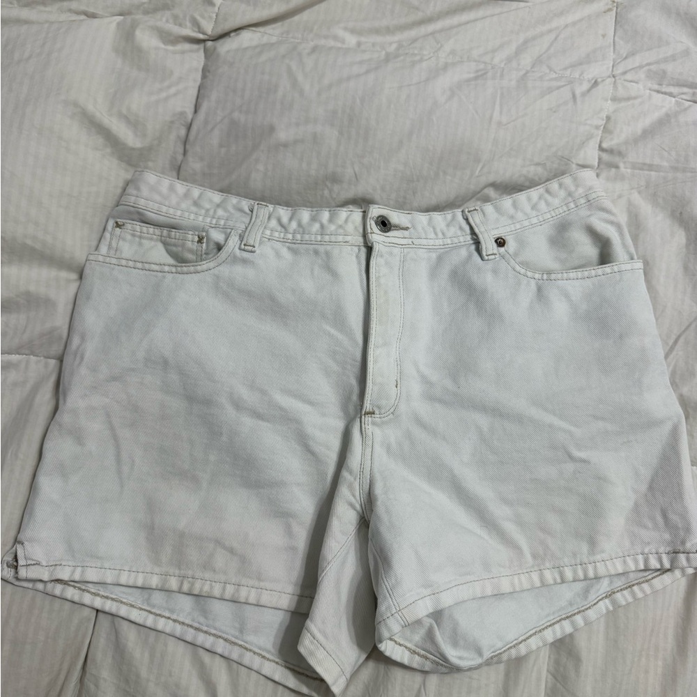 Polo Jeans Company White Saturday Jean Denim Shorts Size 32/14